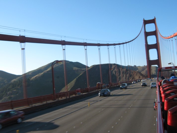tour door San Francisco - over de Golden gate bridge  